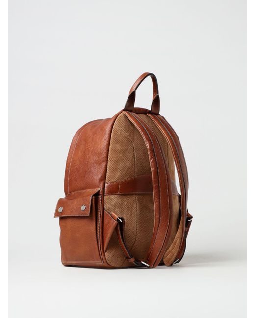 Brunello Cucinelli Brown Backpack for men