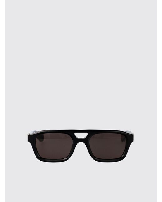 McQueen White Am0505S Acetate Sunglasses