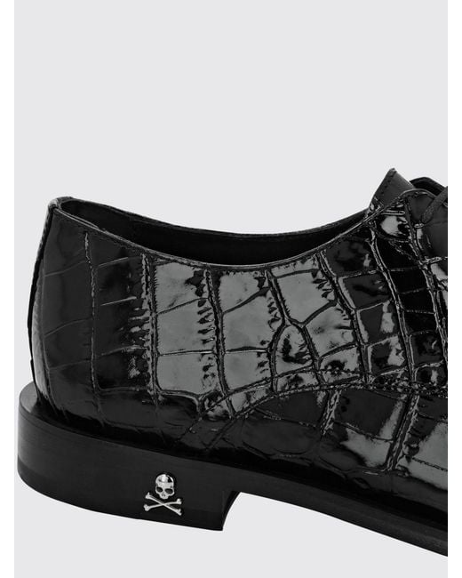 Philipp Plein White Tapered-Toe Derby Shoes for men