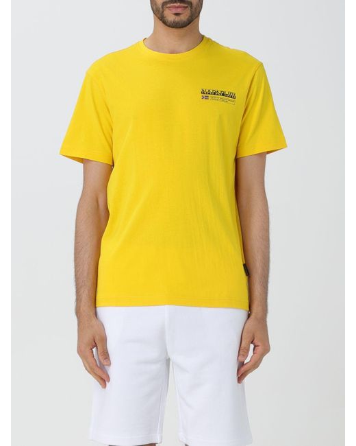 Napapijri Yellow T-shirt for men