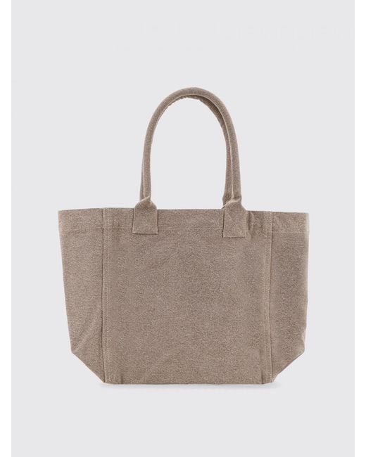 Isabel Marant Natural Yenki Cotton Canvas Bag