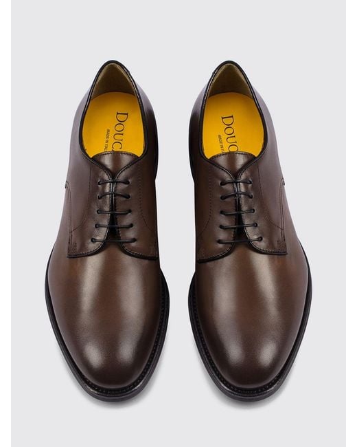Doucal's White Brogue Shoes for men