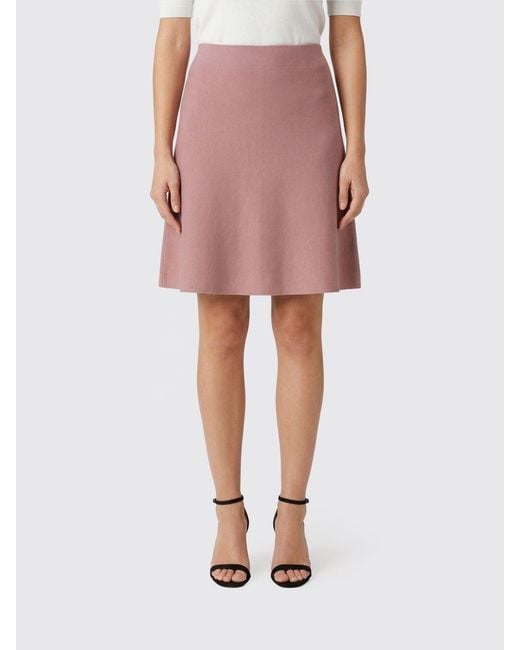 Roberto Collina Pink Viscose Mini Skirt