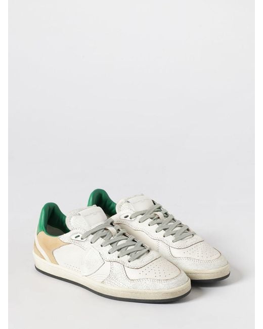 Philippe Model White Pgal Leather Sneakers for men