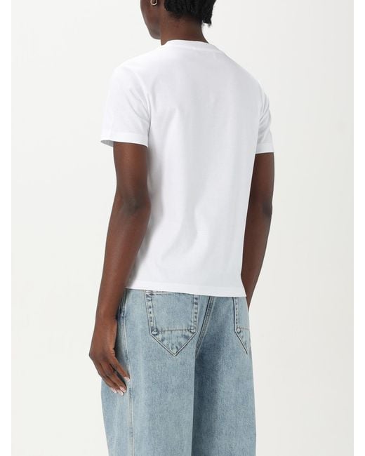 Lanvin White Metal Logo Tshirt