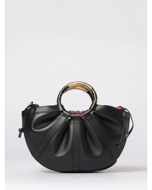 Coccinelle Black Shell Medium Handbag