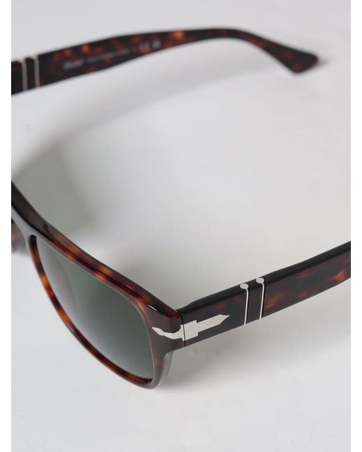 Persol Gray Rectangular Aviator Sunglasses for men