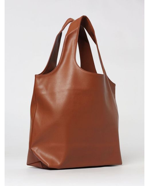 A.P.C. Brown Ninon Faux Leather Tote Bag