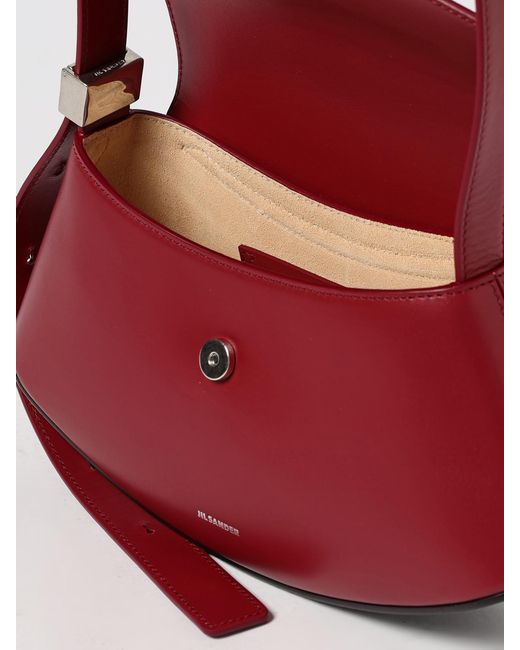 Jil Sander Red Shoulder Bag
