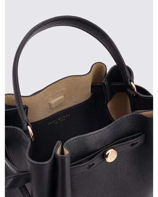Tory Burch Black Romy Grain Leather Bag