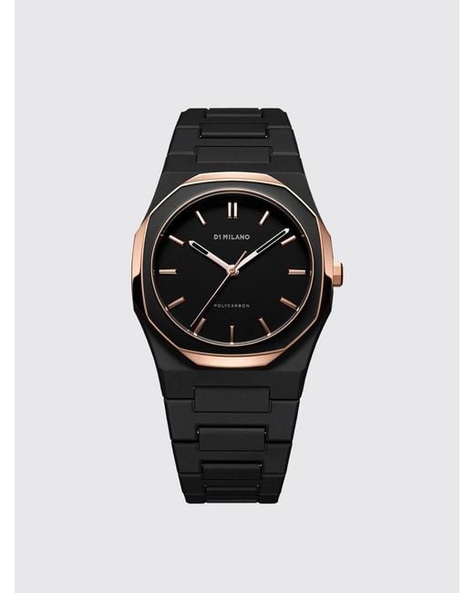 D1 Milano Black Mesh Watch
