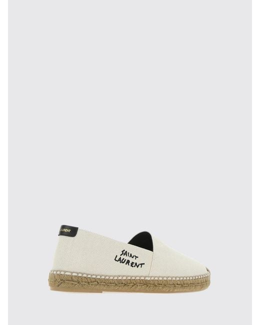 Saint Laurent White Classic Espadrilles for men