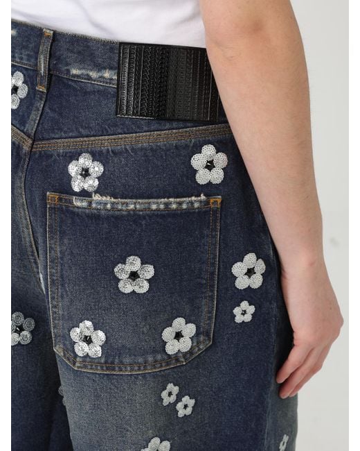 Marc Jacobs Blue Embroidered Denim Shorts