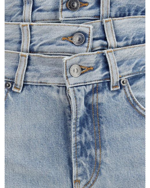 Fiorucci Blue Triple Waist Denim Jeans