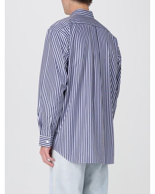 Comme des Garçons Blue Button-Up Shirt for men