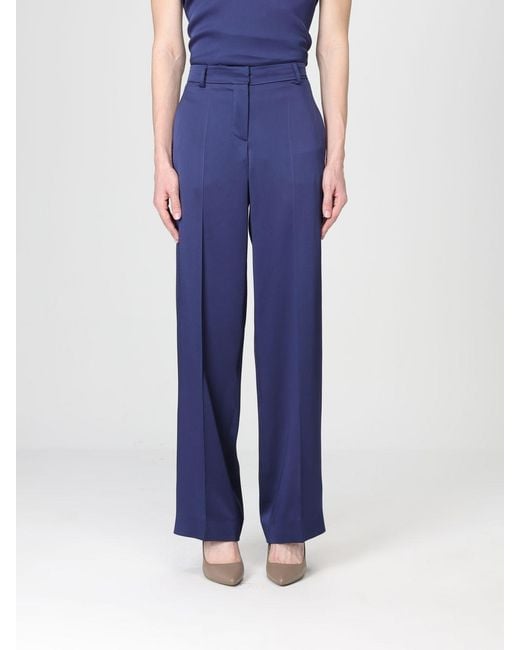 Stella McCartney Blue Tailored Satin Pants