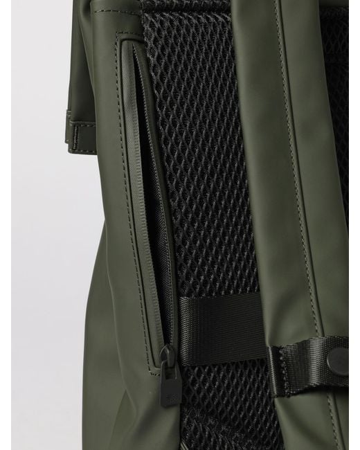 Rains Green 2 Way Tote Backpack for men