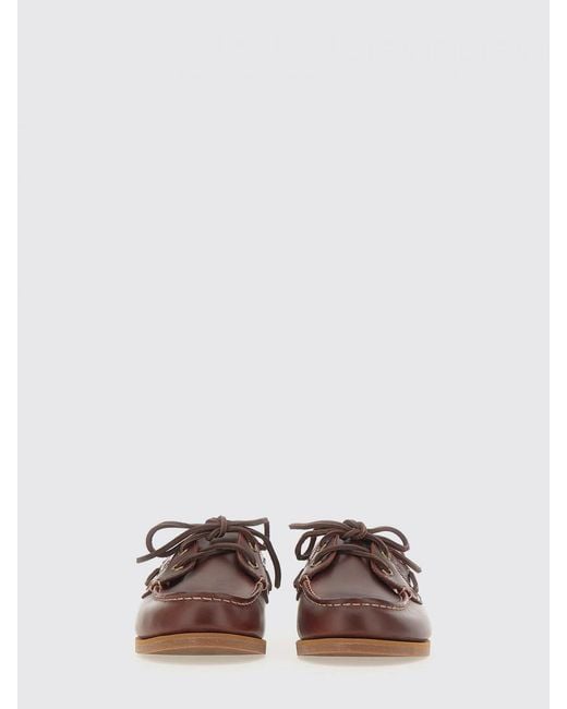 Timberland Brown Classic Boat Leather Loafers