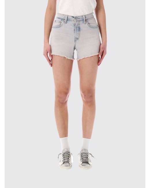 Levi's Gray 501 Cotton Denim Shorts