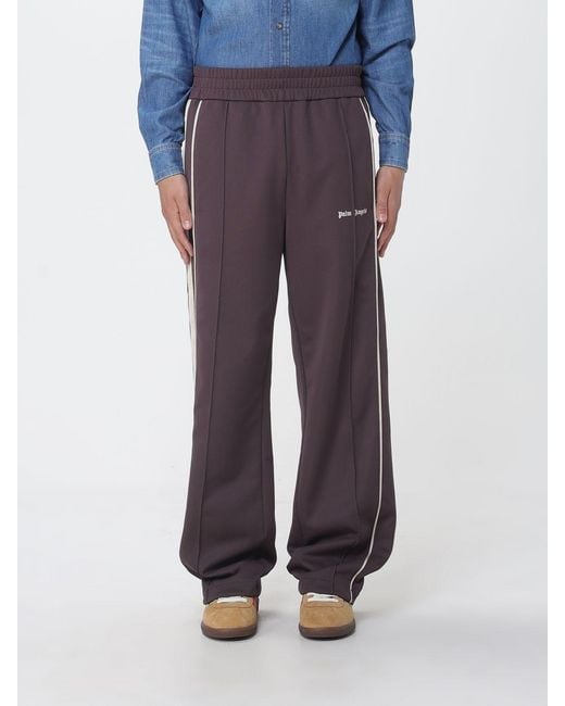 Palm Angels Blue Stretch Technical Fabric Jogging Trousers for men