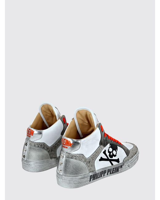 Philipp Plein White Retrokickz Tm High-Top Sneakers for men