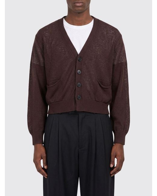 Magliano Brown Cotton Cardigan With Logo for men