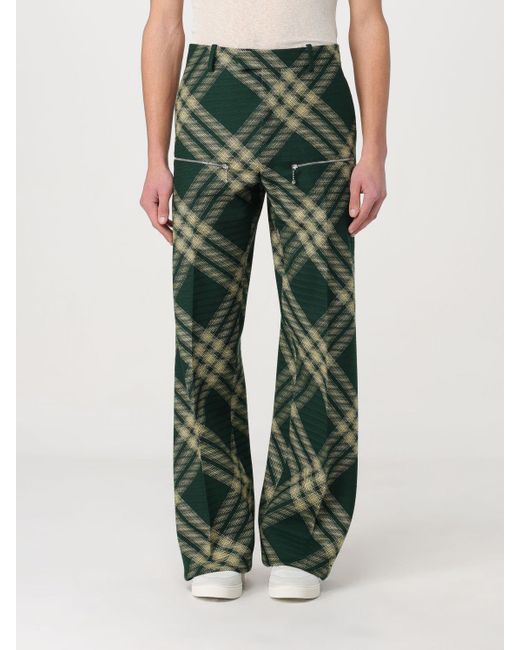 Burberry Green Pants for men