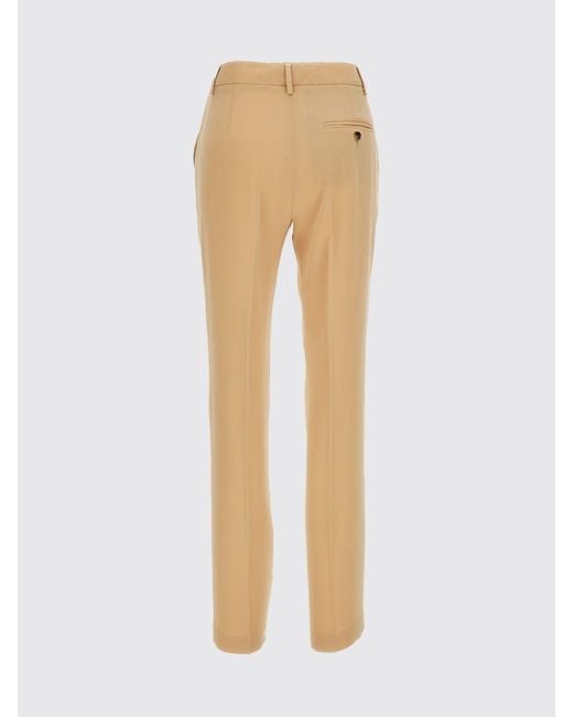 Alberto Biani Natural Slim Fit Technical Crêpe Chino Trousers With Belt Loops