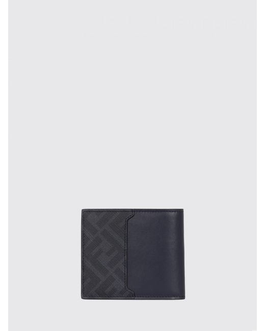 Fendi Blue Ff Wallet for men