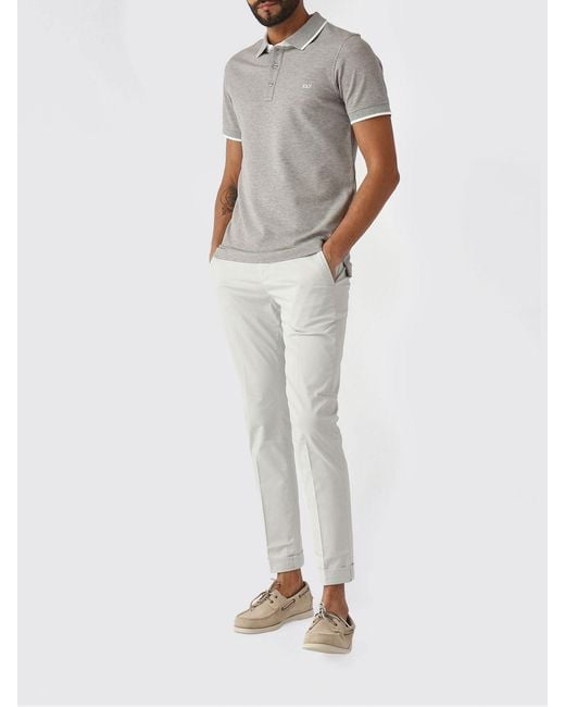 Fay Gray Basic Cotton Polo Shirt for men