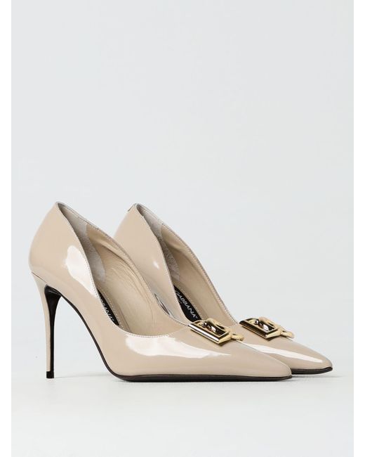 Dolce & Gabbana White High Heel Shoes