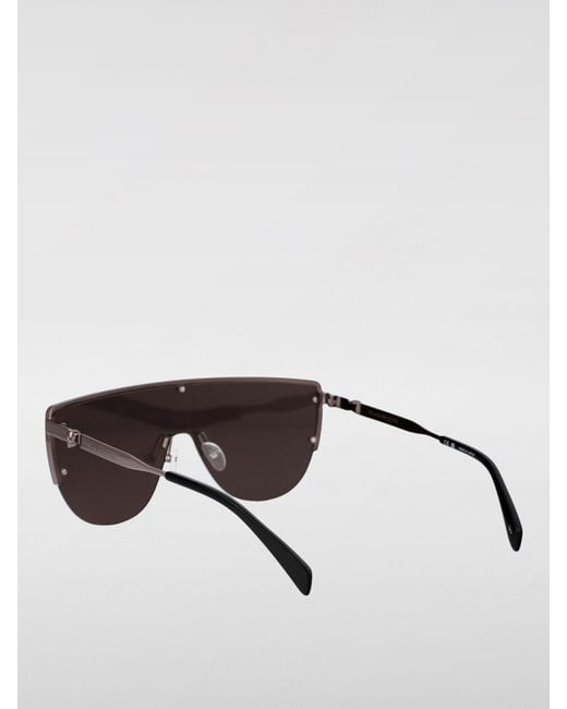 McQueen Gray Am0457S 001 Shield Sunglasses for men