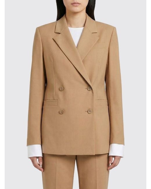 Semicouture Natural Dulcinea Double-Breasted Blazer