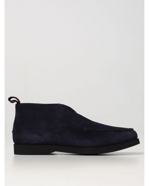 Kiton Chukka Boots in Blue for Men | Lyst