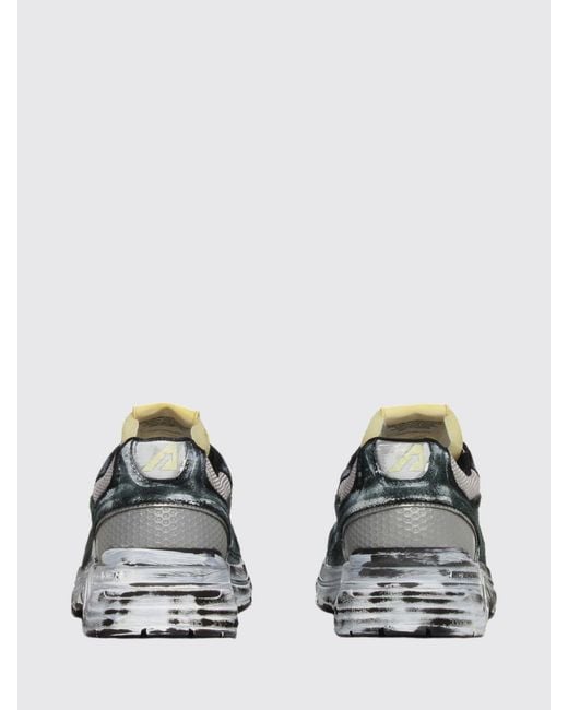 Autry Black Hyperway Two-Tone Suede Sneakers With A Worn-Out Effect for men
