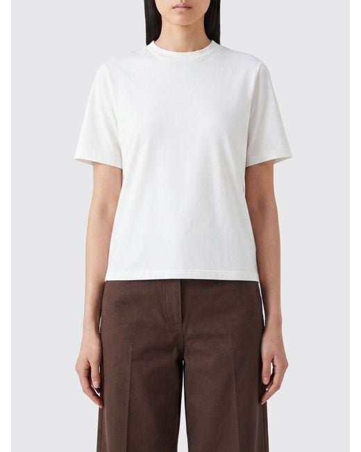 The Row White Basic Cotton T-Shirts