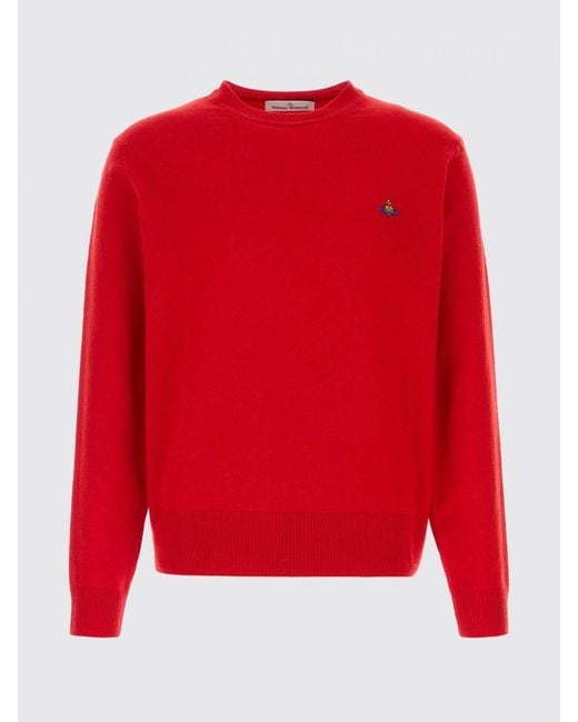 Vivienne Westwood Red Merino Wool And Cashmere Sweater for men