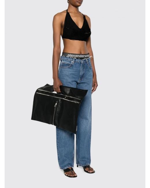 Alexander Wang Black Schultertasche Damen