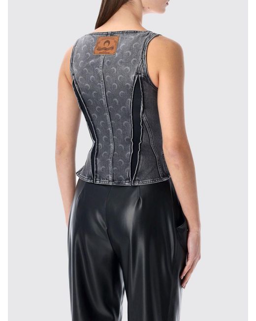 Top Bustier di MARINE SERRE in Blue