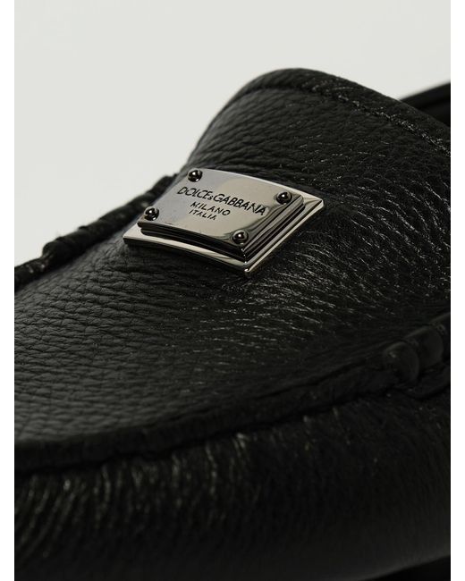 Dolce & Gabbana Black Dolce &Amp Gabbana Loafers for men