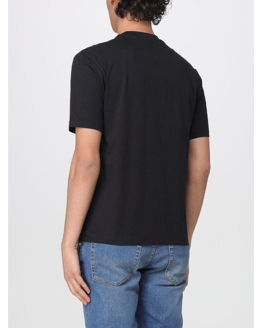 Blauer Black Cotton T-Shirt With Logo for men