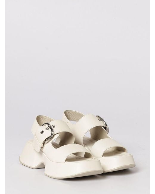 Vic Matié White Vic Mati&Eacute Leather Sandals