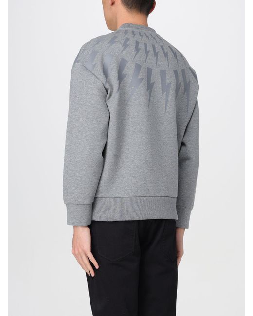Neil Barrett Gray Sweatshirt for men