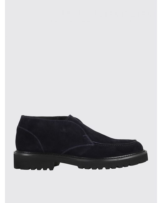 Doucal's Blue Suede Chukka Boots for men