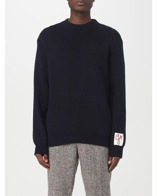 Golden Goose Deluxe Brand Blue Cotton Sweater for men