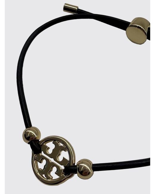 Tory Burch Multicolor And Brass Bracelet With Double T Logo And Crystal