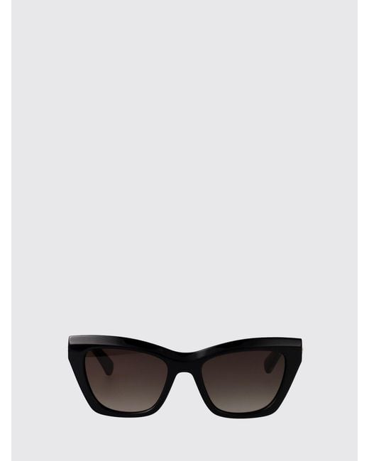 Longchamp Black Rectangular Cat-Eye Sunglasses