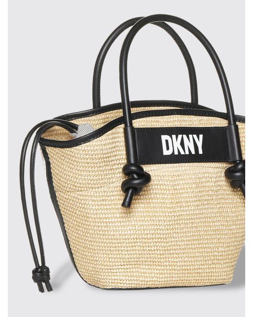 Bolso de hombro DKNY de color Metallic