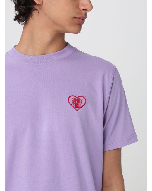 FAMILY FIRST Purple T-shirt for men