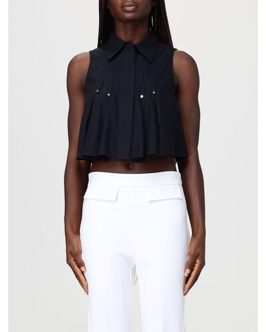 Elisabetta Franchi Black Cotton Shirt